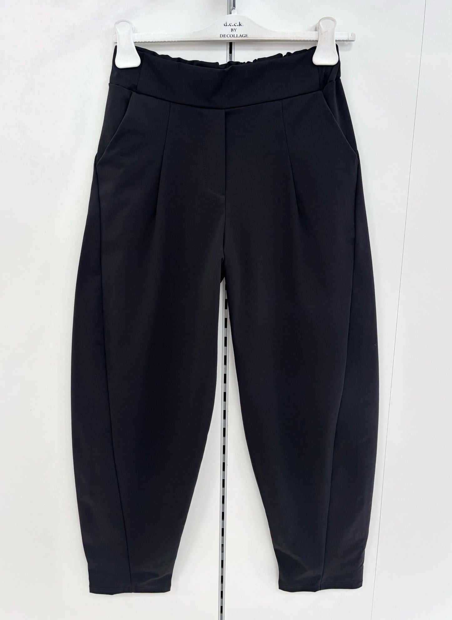 Barrel Leg Pull-On Trousers